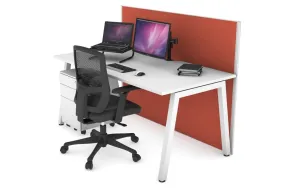 Horizon Quadro A Legs Office Desk [1800L x 800W with Cable Scallop]