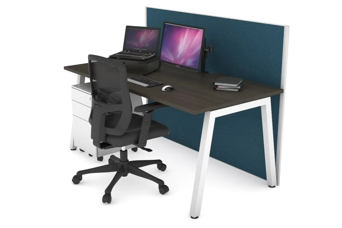 Horizon Quadro A Legs Office Desk [1800L x 800W with Cable Scallop]