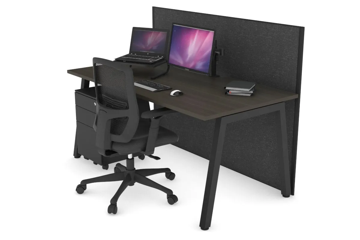 Horizon Quadro A Legs Office Desk [1800L x 800W with Cable Scallop]