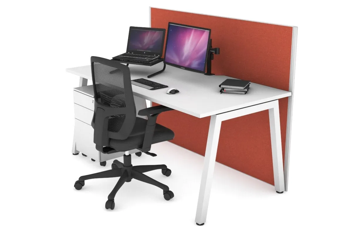 Horizon Quadro A Legs Office Desk [1800L x 800W with Cable Scallop]