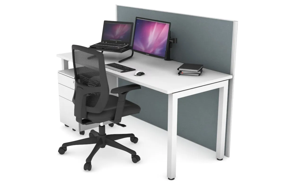 Horizon Quadro Square Legs Office Desk [1200L x 700W]
