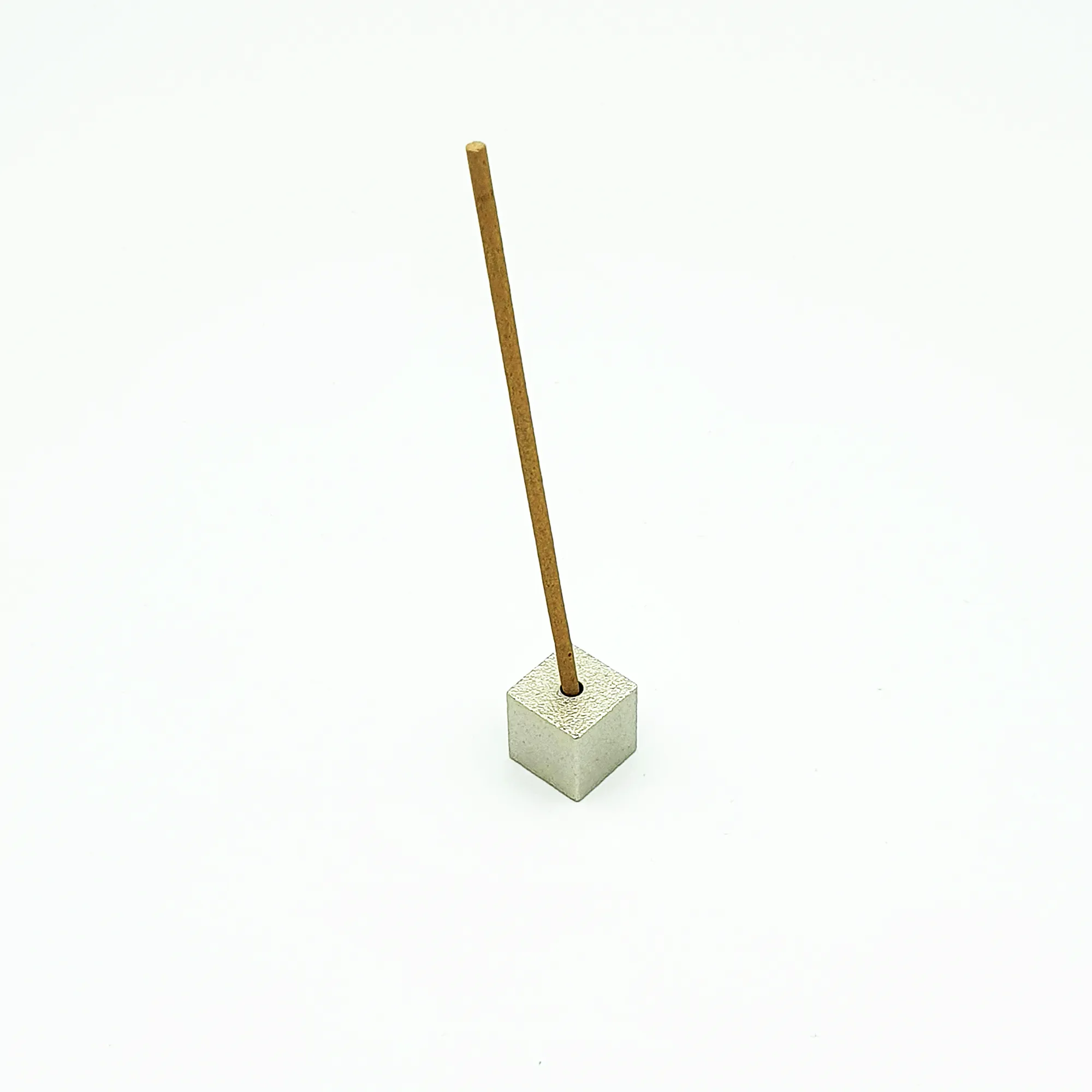Incense Holder - Cube Silver Small