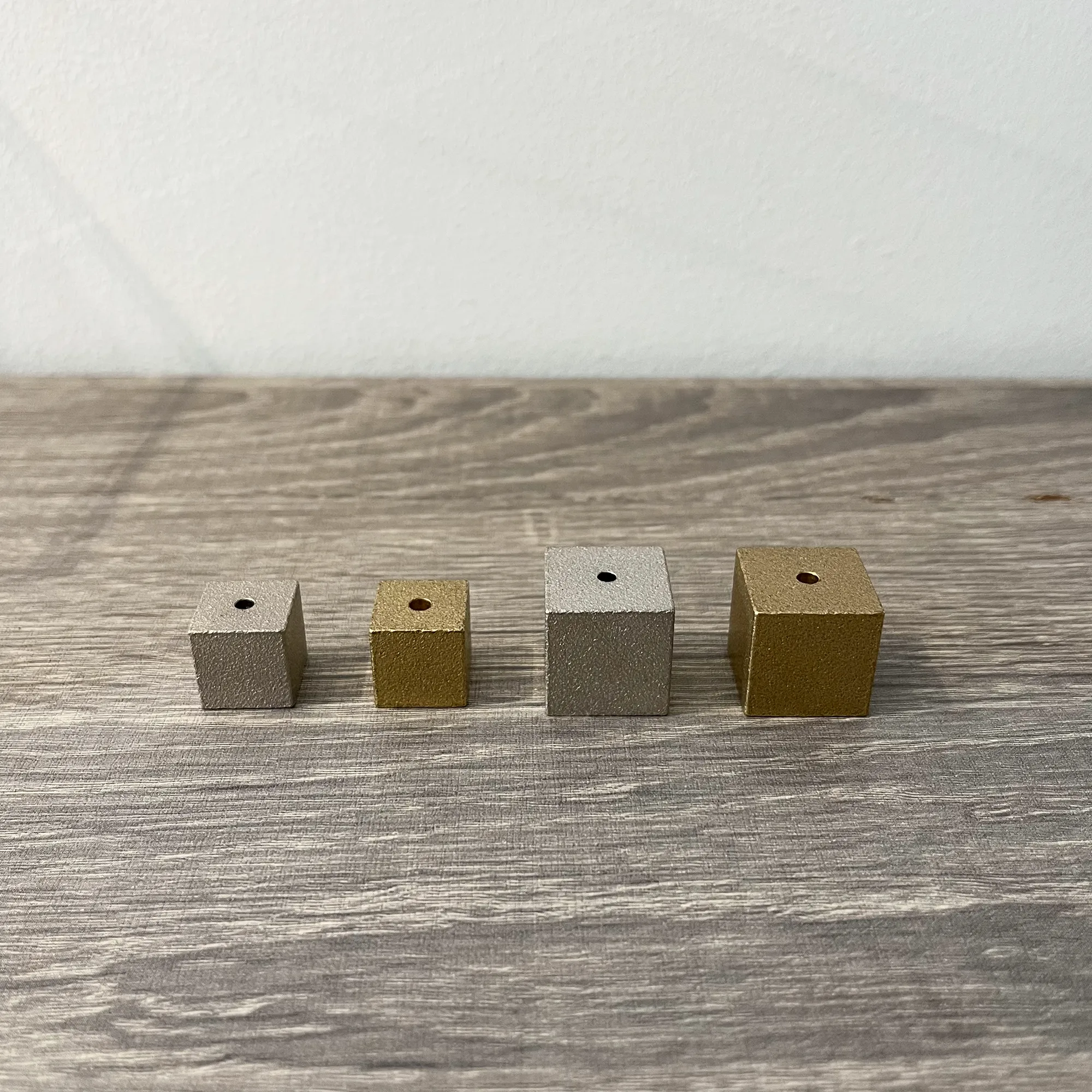 Incense Holder - Cube Silver Small