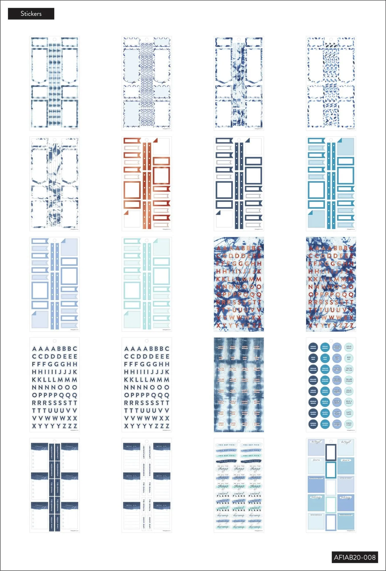 Indigo Tie Dye Accessory Book