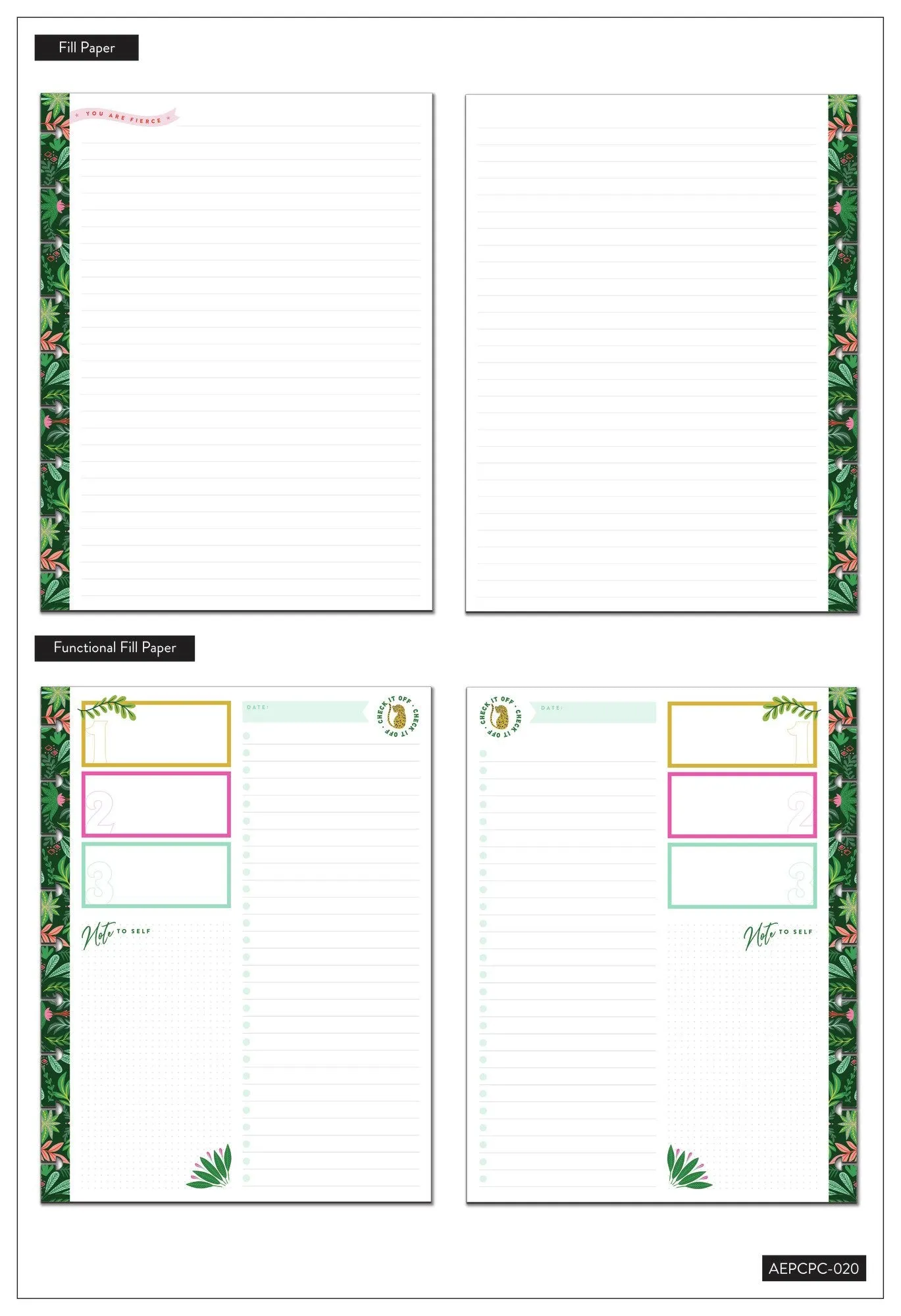 Jungle Vibes Classic Planner Companion