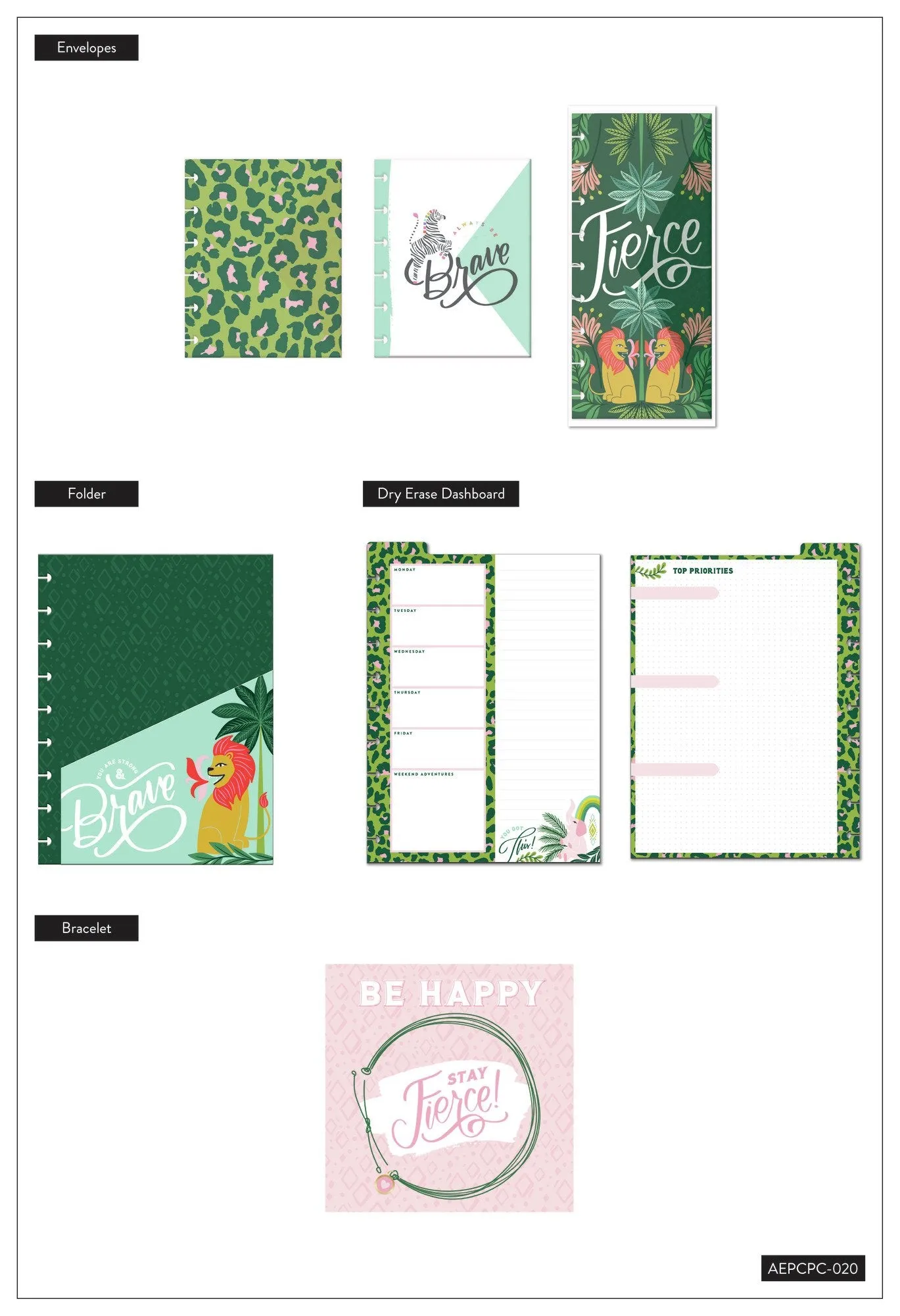 Jungle Vibes Classic Planner Companion