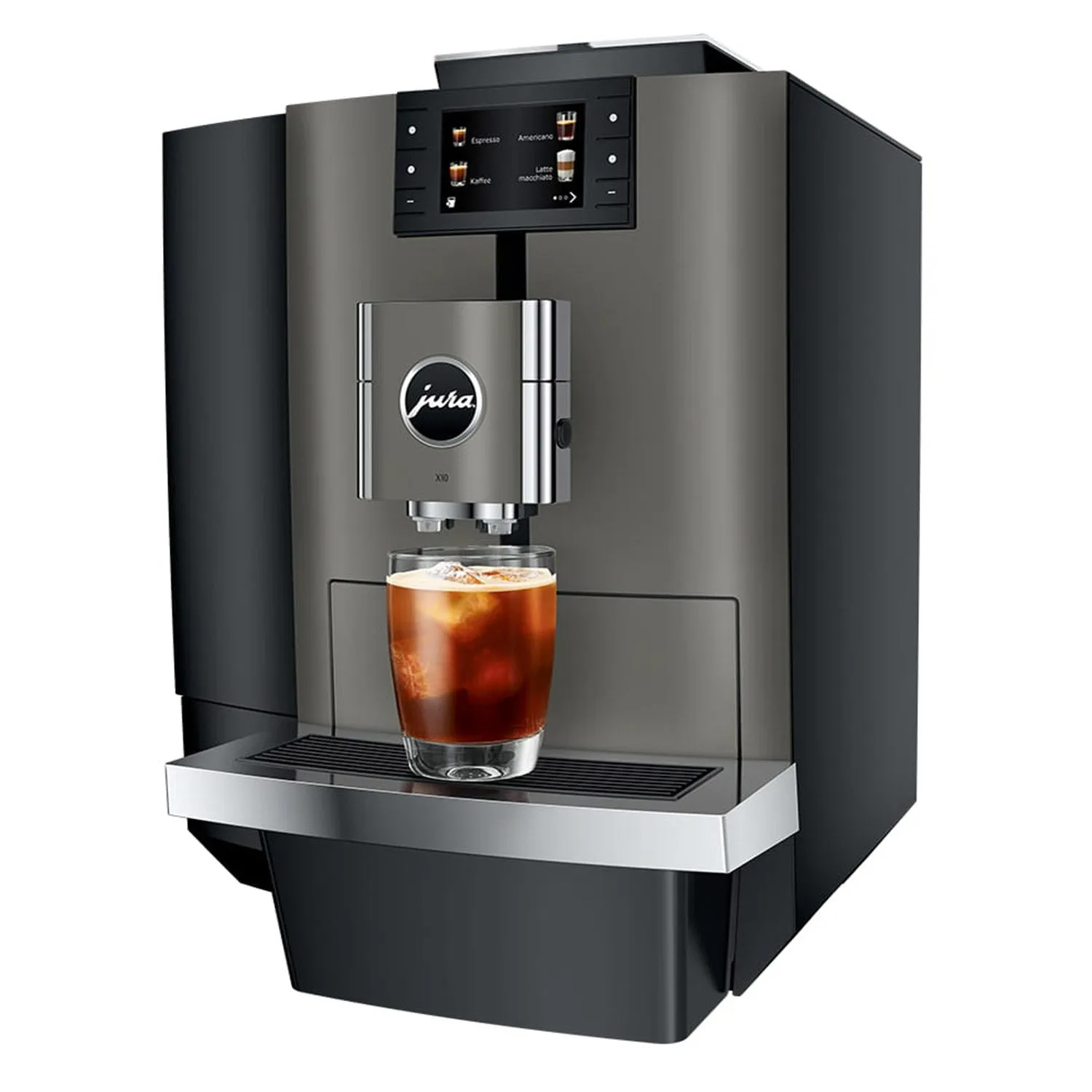 Jura X10 Professional Super Automatic Espresso Machine in Elegant Dark Inox Finish #15669 - Premium Coffee Maker for Coffee Enthusiasts