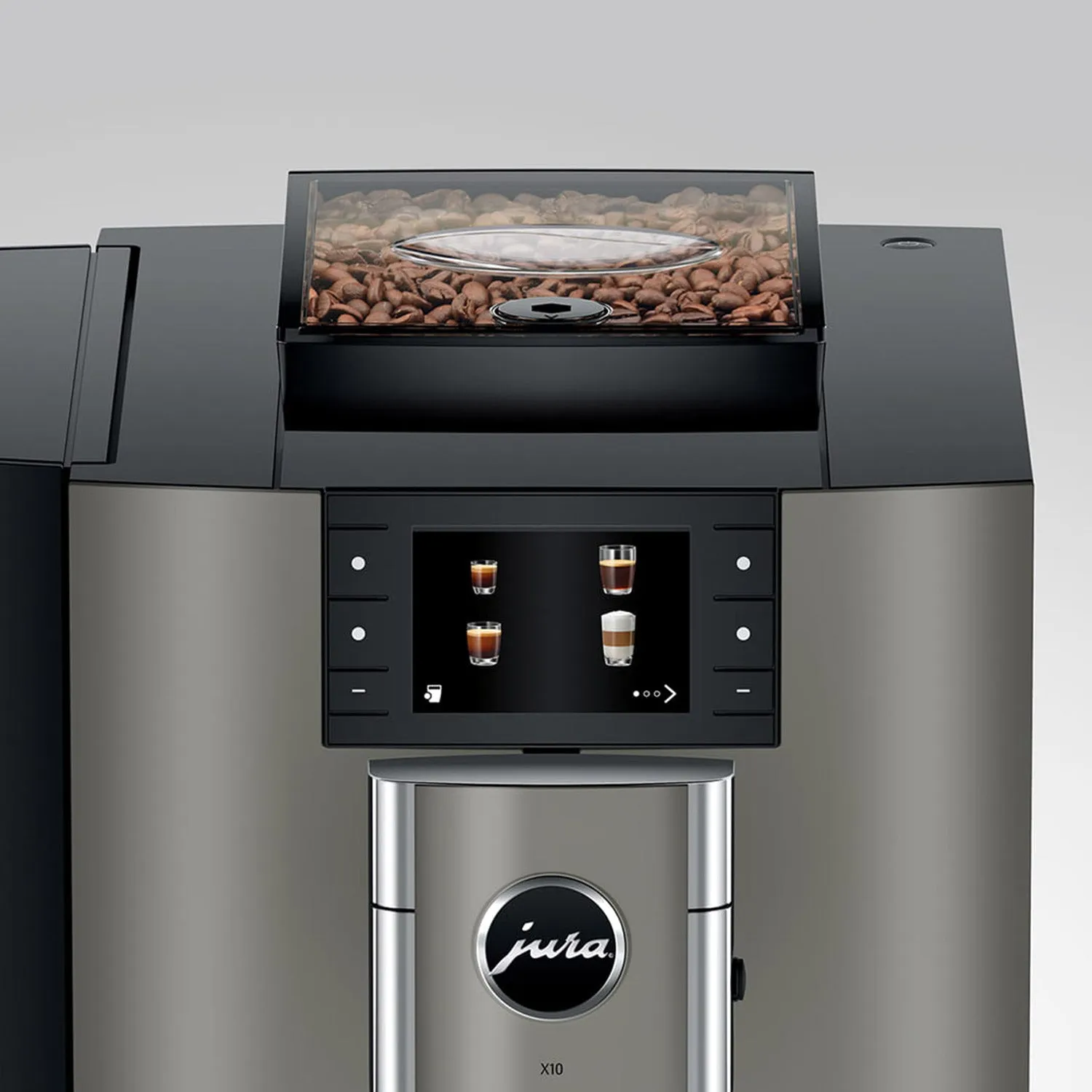 Jura X10 Professional Super Automatic Espresso Machine in Elegant Dark Inox Finish #15669 - Premium Coffee Maker for Coffee Enthusiasts