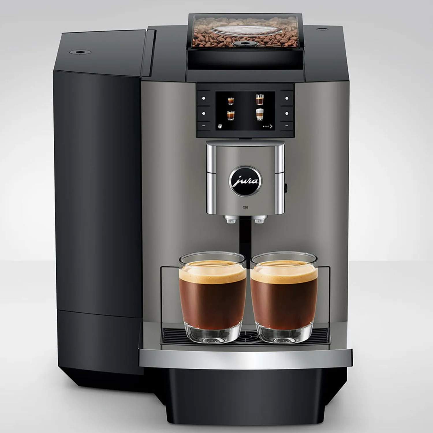 Jura X10 Professional Super Automatic Espresso Machine in Elegant Dark Inox Finish #15669 - Premium Coffee Maker for Coffee Enthusiasts