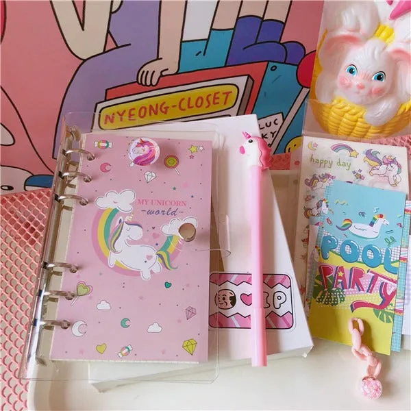 Kawaii Mystical Unicorn Notebook Collection