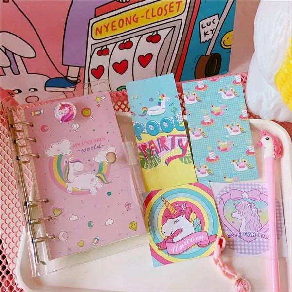 Kawaii Mystical Unicorn Notebook Collection