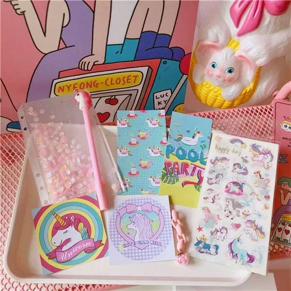 Kawaii Mystical Unicorn Notebook Collection