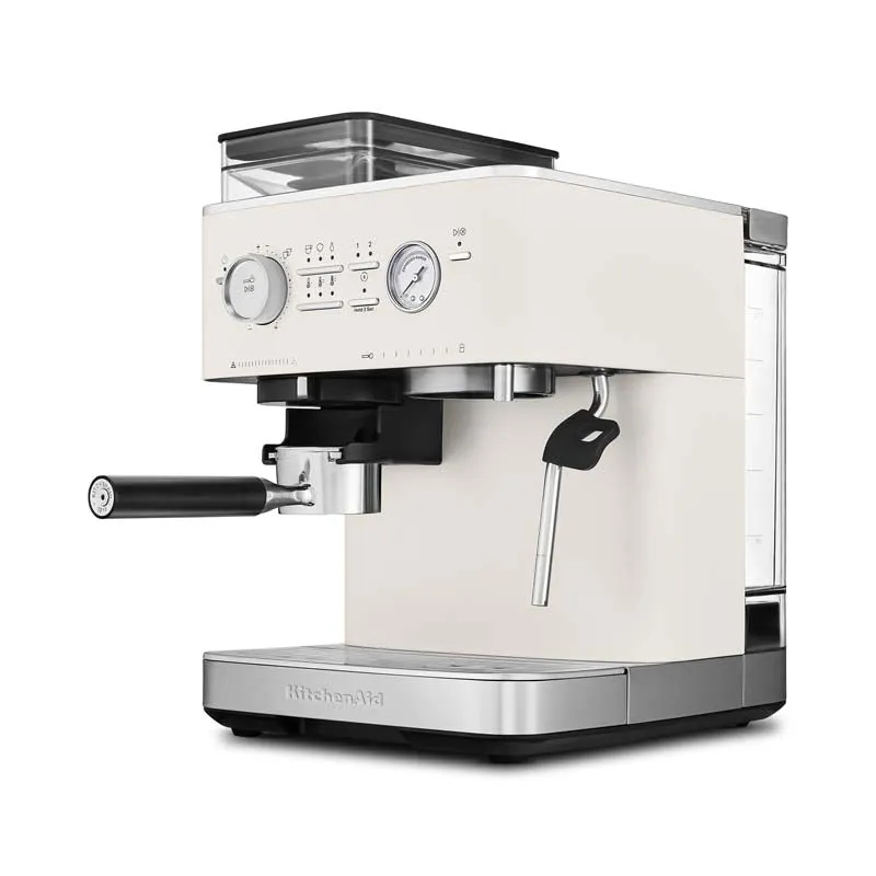 KitchenAid Semi Automatic Espresso Machine with Burr Grinder Porcelain