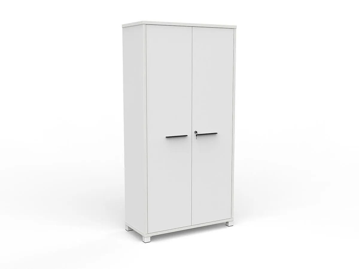 Knight's Cubit 1800mm Cupboard - White