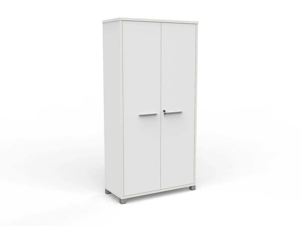 Knight's Cubit 1800mm Cupboard - White
