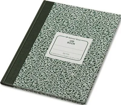 Lab Notebook' Quadrille Rule' 7-7/8 X 10-1/8' White' 96 Sheets/Pad