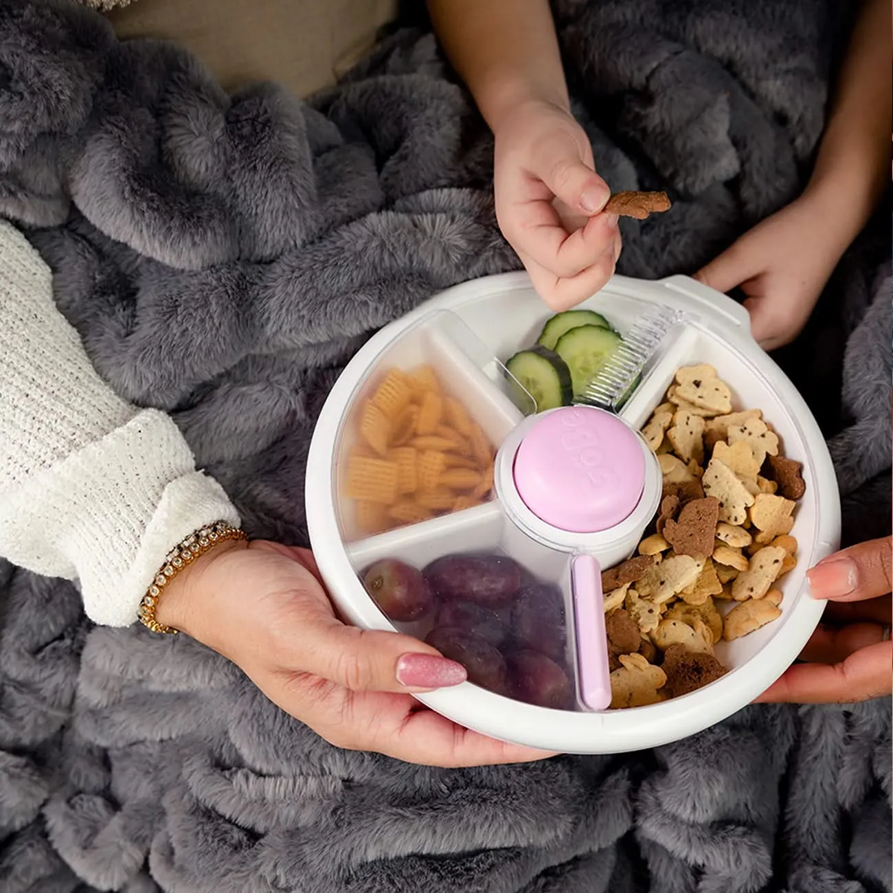 Large Snack Spinner - Taro Purple