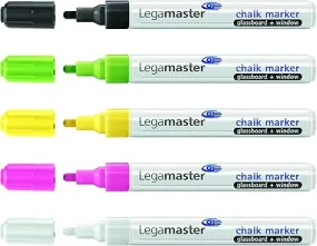 Legamaster Chalk Marker,  Assorted, Pack Of 5, Part Number: 7-118195