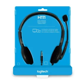 LOGITECH H111 WIRED STEREO HEADSET WITH MIC