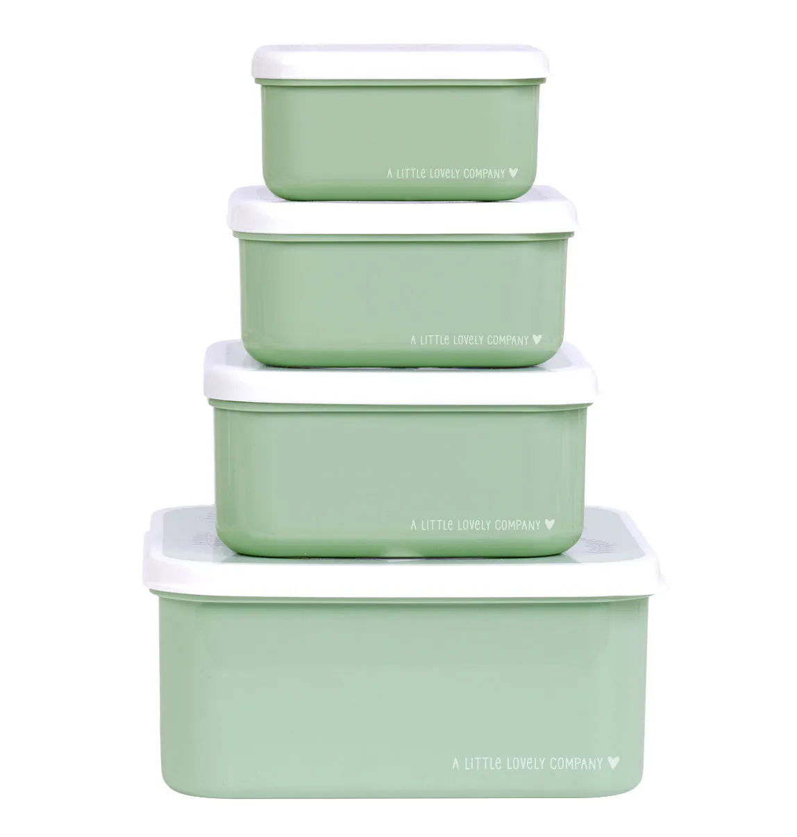 Lunch and Snack Box Set Forest Friends - Sage
