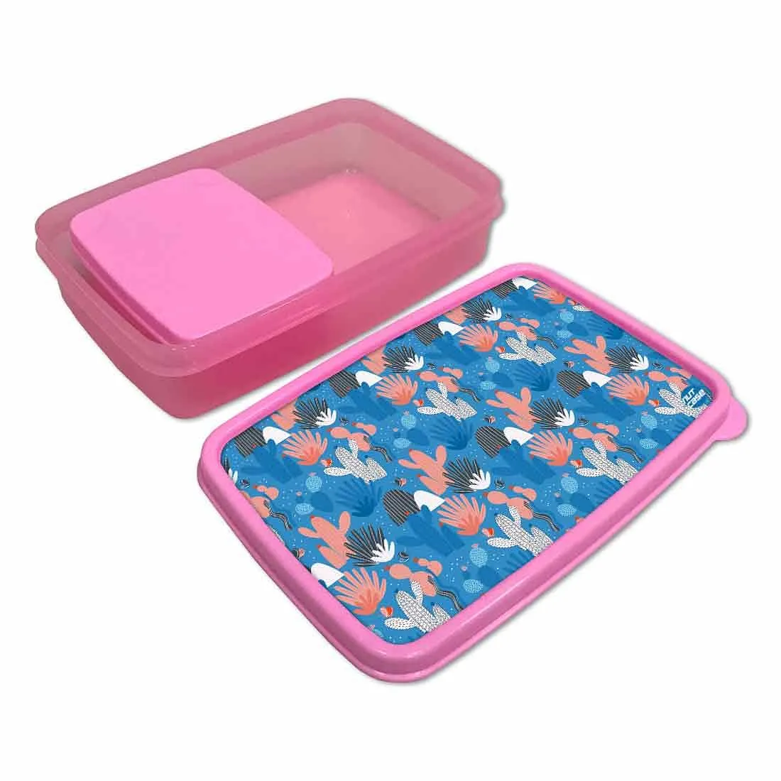 Lunch Box With Compartments for Girls Snack Containers - Cactus Plant