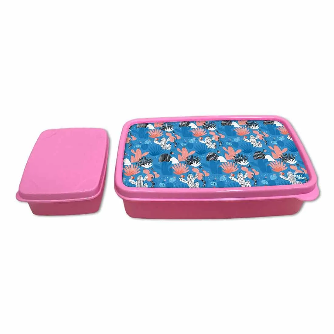 Lunch Box With Compartments for Girls Snack Containers - Cactus Plant