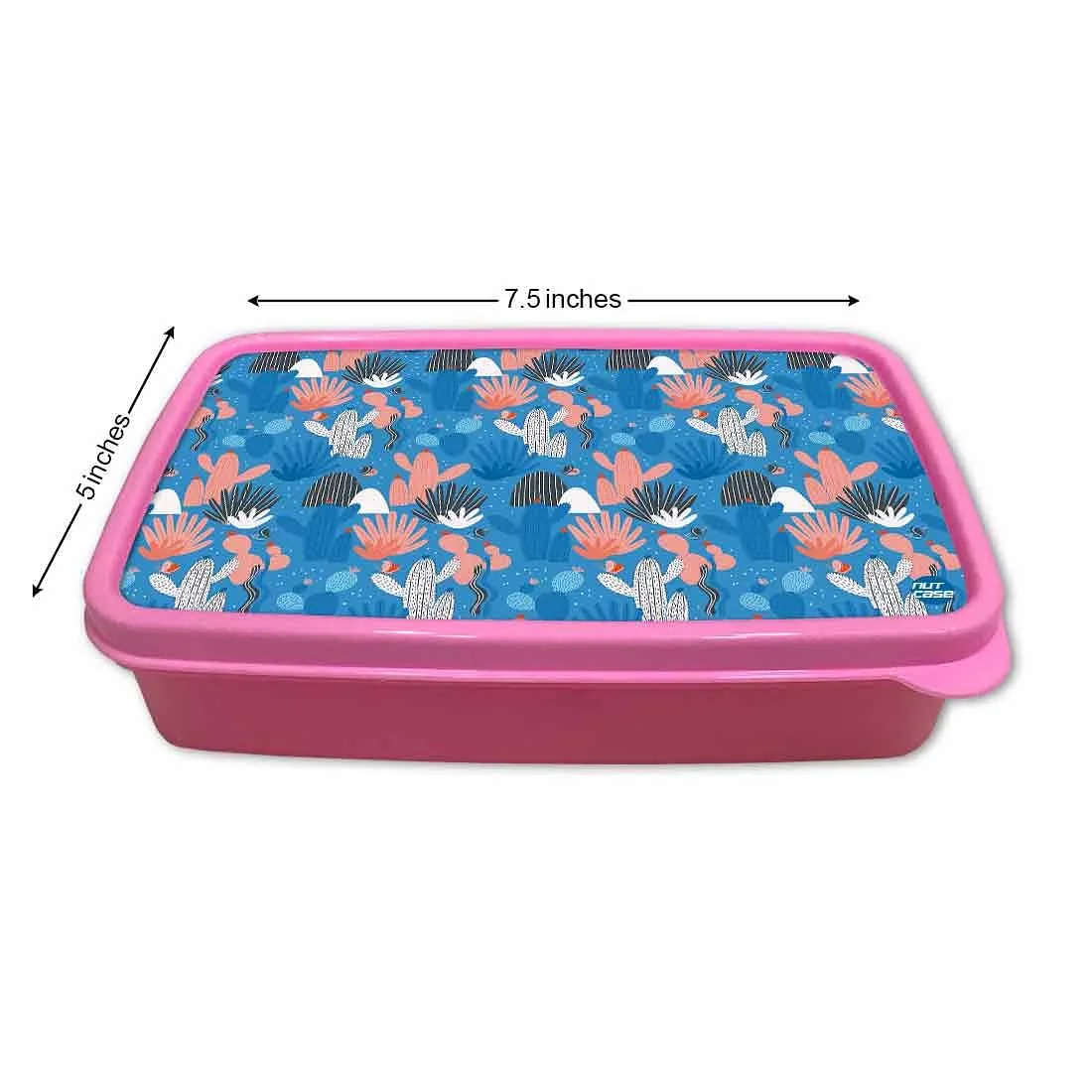 Lunch Box With Compartments for Girls Snack Containers - Cactus Plant