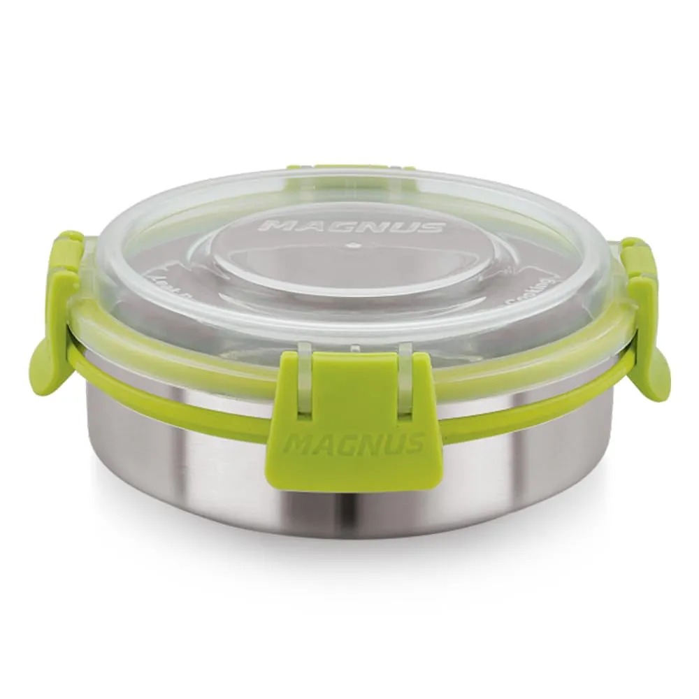 Magnus Klip Lock Stainless Steel Airtight Leakproof Storage Container 260ML, Chocolate Container - Kitchen Accessories Items, Lunch Box, Lunch Boxes for Office Men