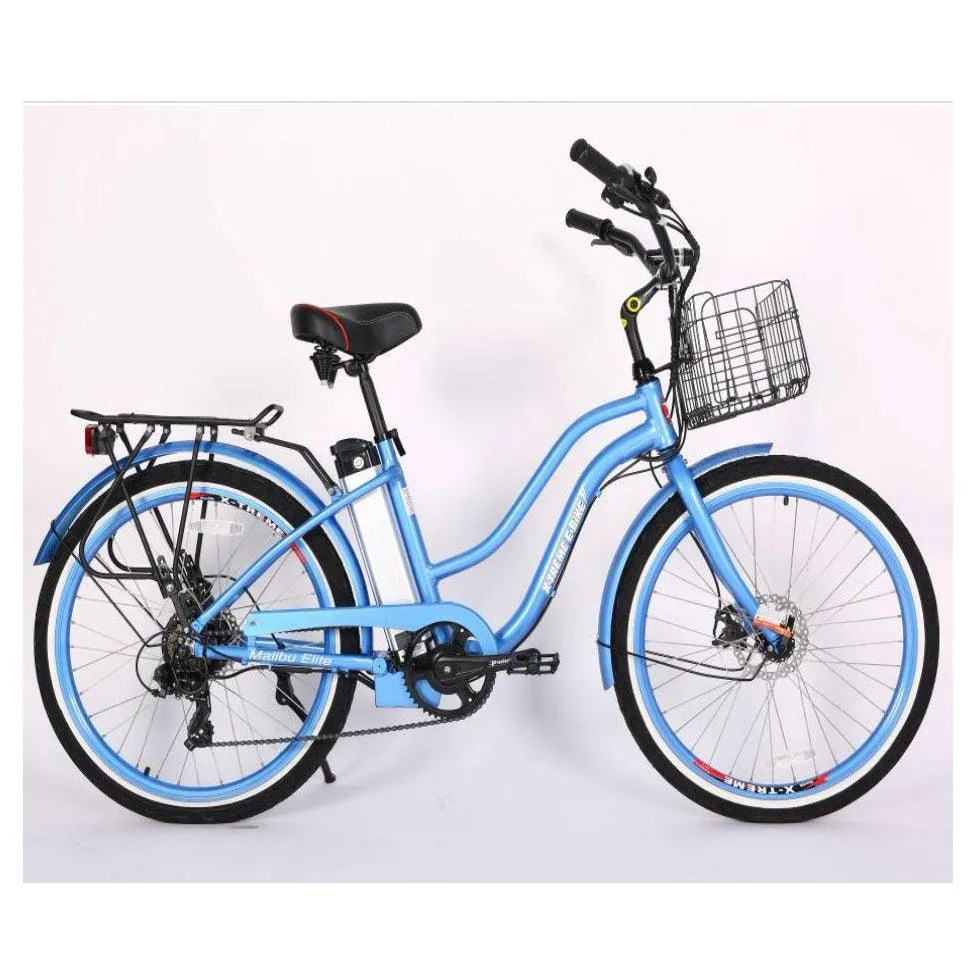 Malibu Elite Max 24 Volt Lithium Powered Beach Cruiser Electric Bike