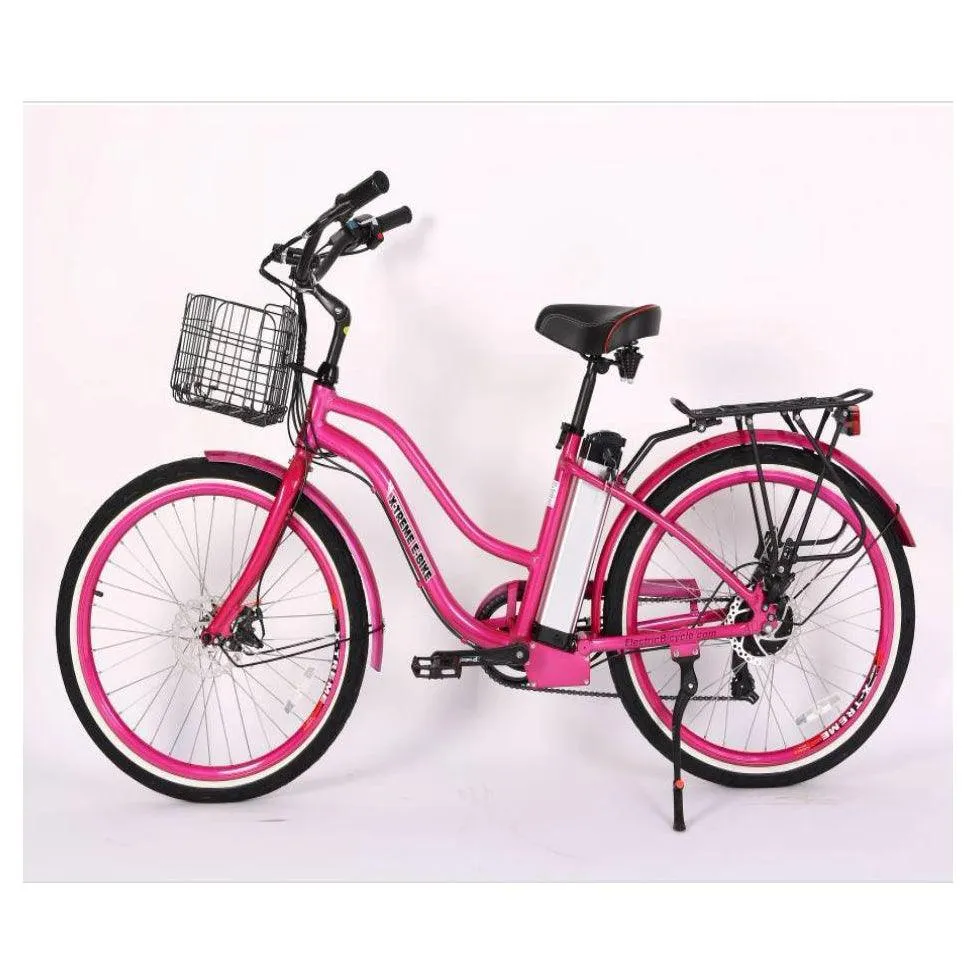 Malibu Elite Max 24 Volt Lithium Powered Beach Cruiser Electric Bike