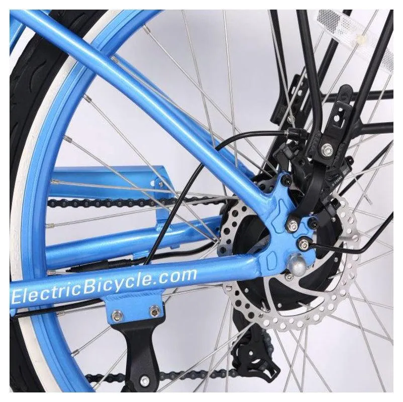 Malibu Elite Max 24 Volt Lithium Powered Beach Cruiser Electric Bike