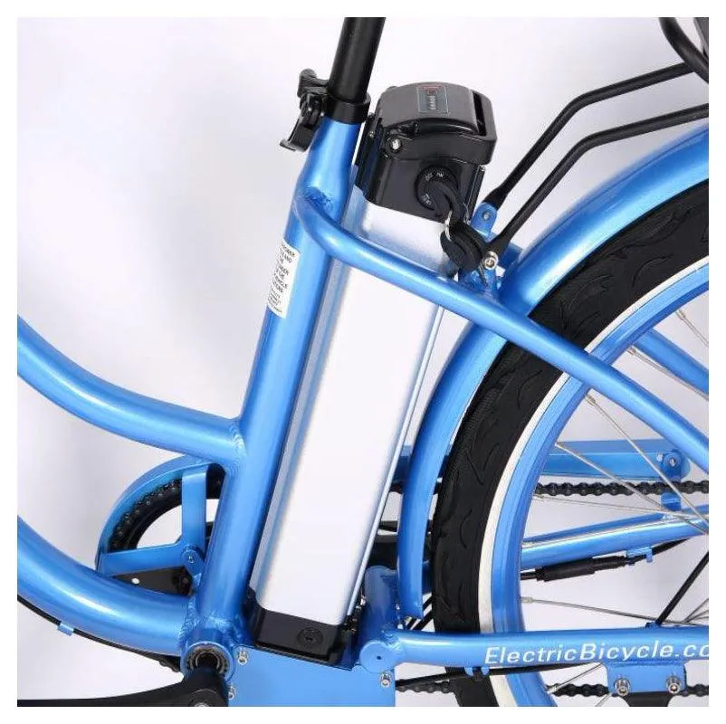 Malibu Elite Max 24 Volt Lithium Powered Beach Cruiser Electric Bike