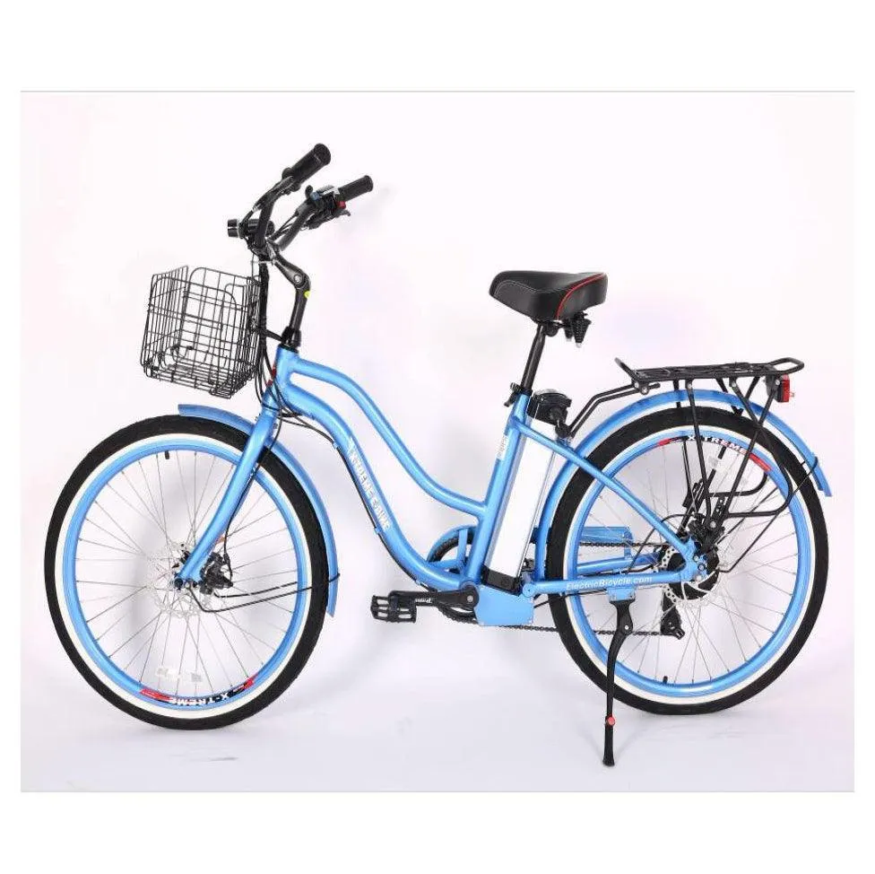 Malibu Elite Max 24 Volt Lithium Powered Beach Cruiser Electric Bike