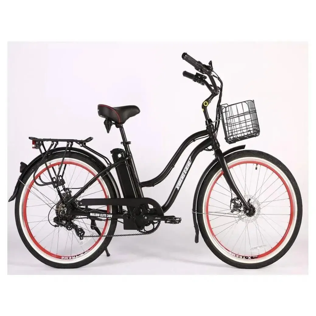 Malibu Elite Max 36 Volt Lithium Powered Beach Cruiser Electric Bike