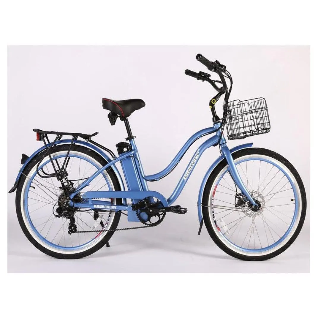 Malibu Elite Max 36 Volt Lithium Powered Beach Cruiser Electric Bike