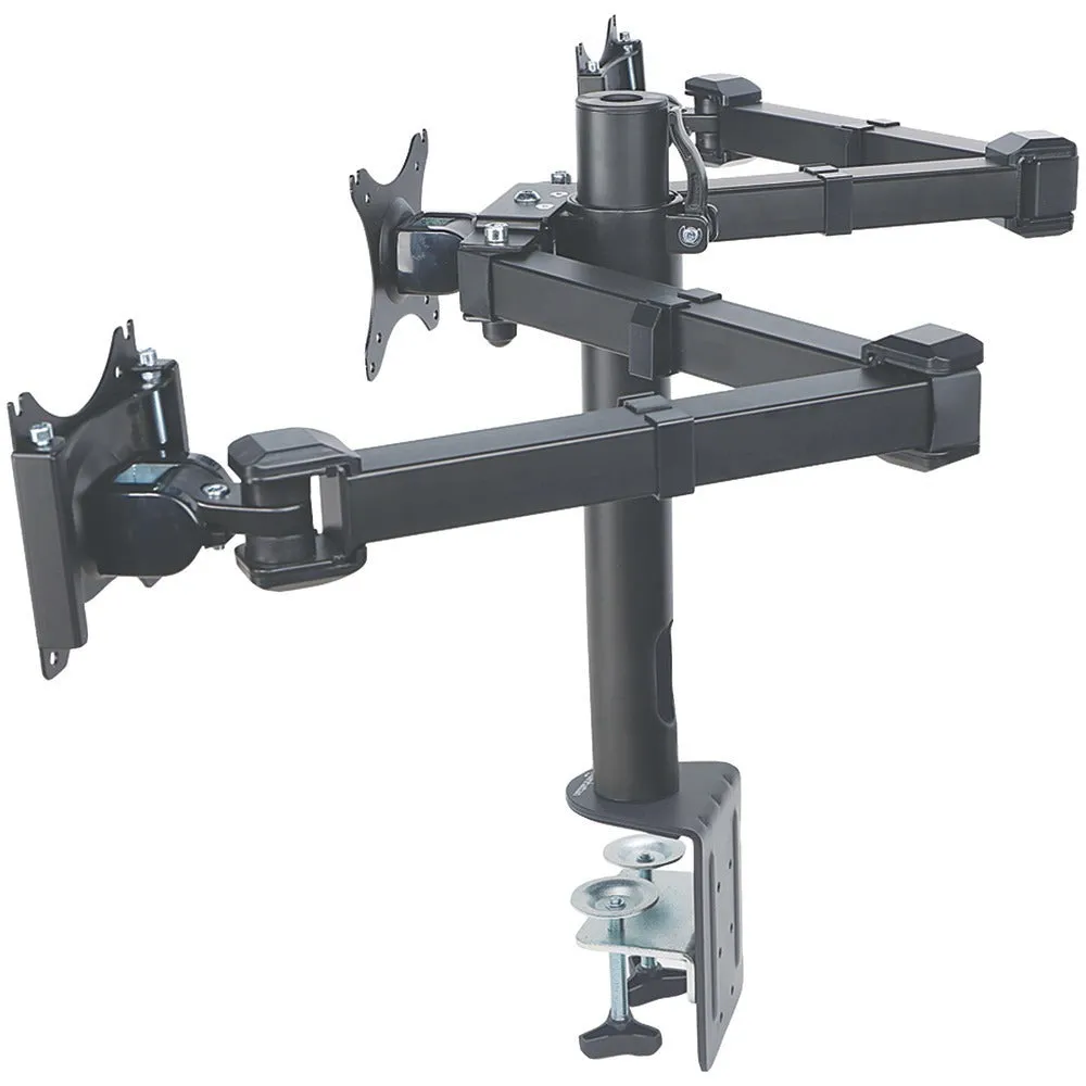 MANHATTAN 461115 LCD Monitor Mount with Double-Link Swing Arms (Supports 3 Monitors)