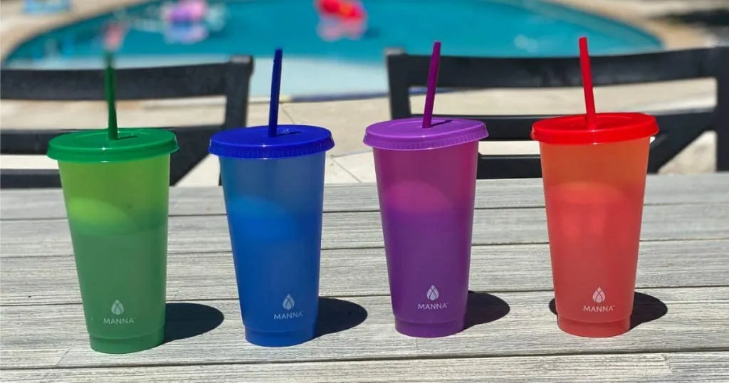 Manna Color Changing Plastic Tumblers, Set of 12