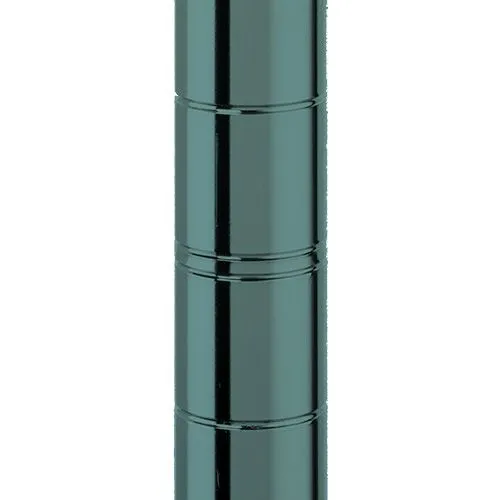 Metro 5A467K3 21" x 60" x 74" Metroseal&reg; Green Wire Shelving Unit with 5 Super Adjustable&trade; Wire Shelves