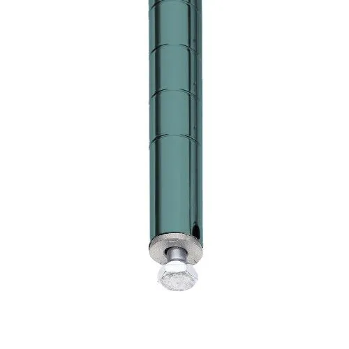 Metro 5A467K3 21" x 60" x 74" Metroseal&reg; Green Wire Shelving Unit with 5 Super Adjustable&trade; Wire Shelves