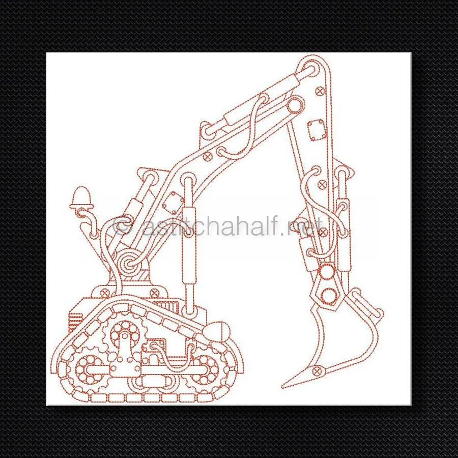 Mighty Machine in Stitches Excavator