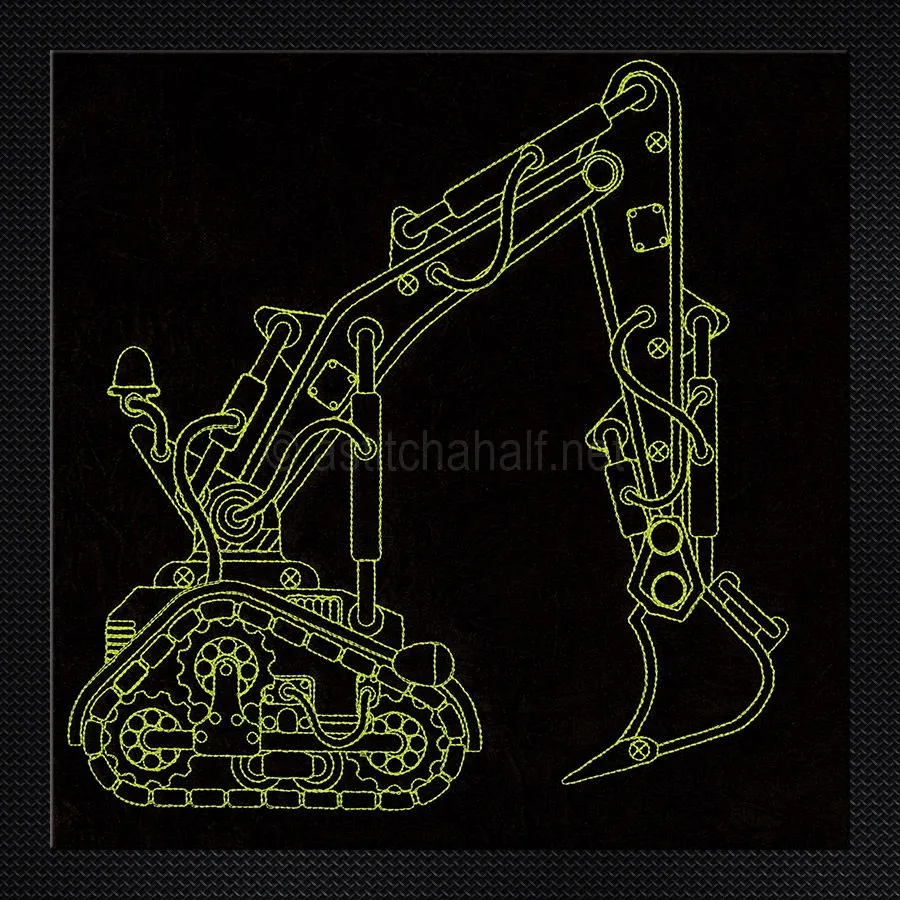 Mighty Machine in Stitches Excavator