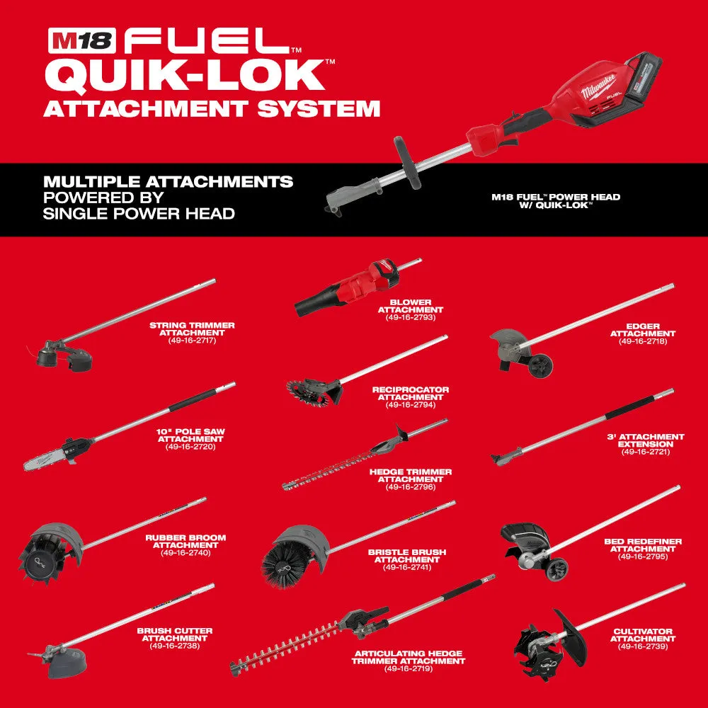 Milwaukee 2825-21PSED M18 FUEL 18V 10" Cordless Li-Ion Pole Saw Kit w/ Edger