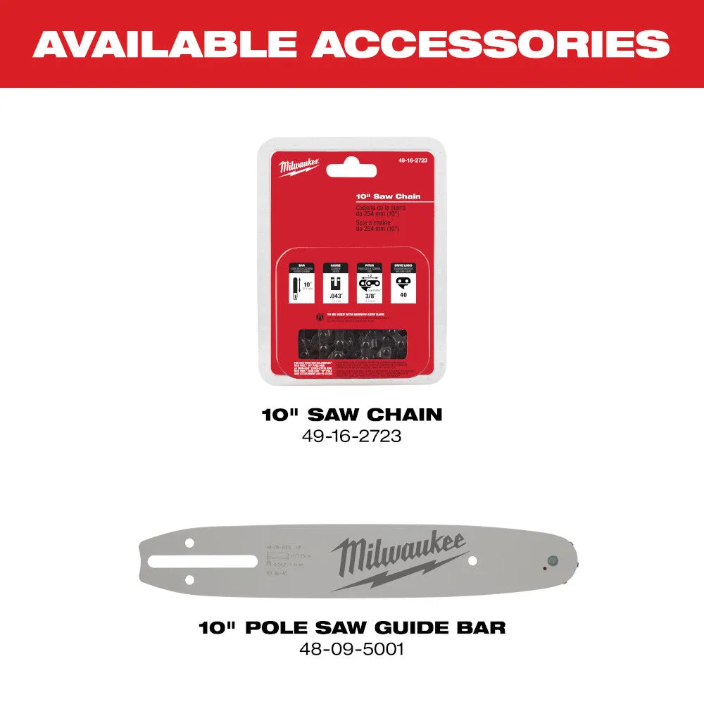 Milwaukee 2825-21PSED M18 FUEL 18V 10" Cordless Li-Ion Pole Saw Kit w/ Edger