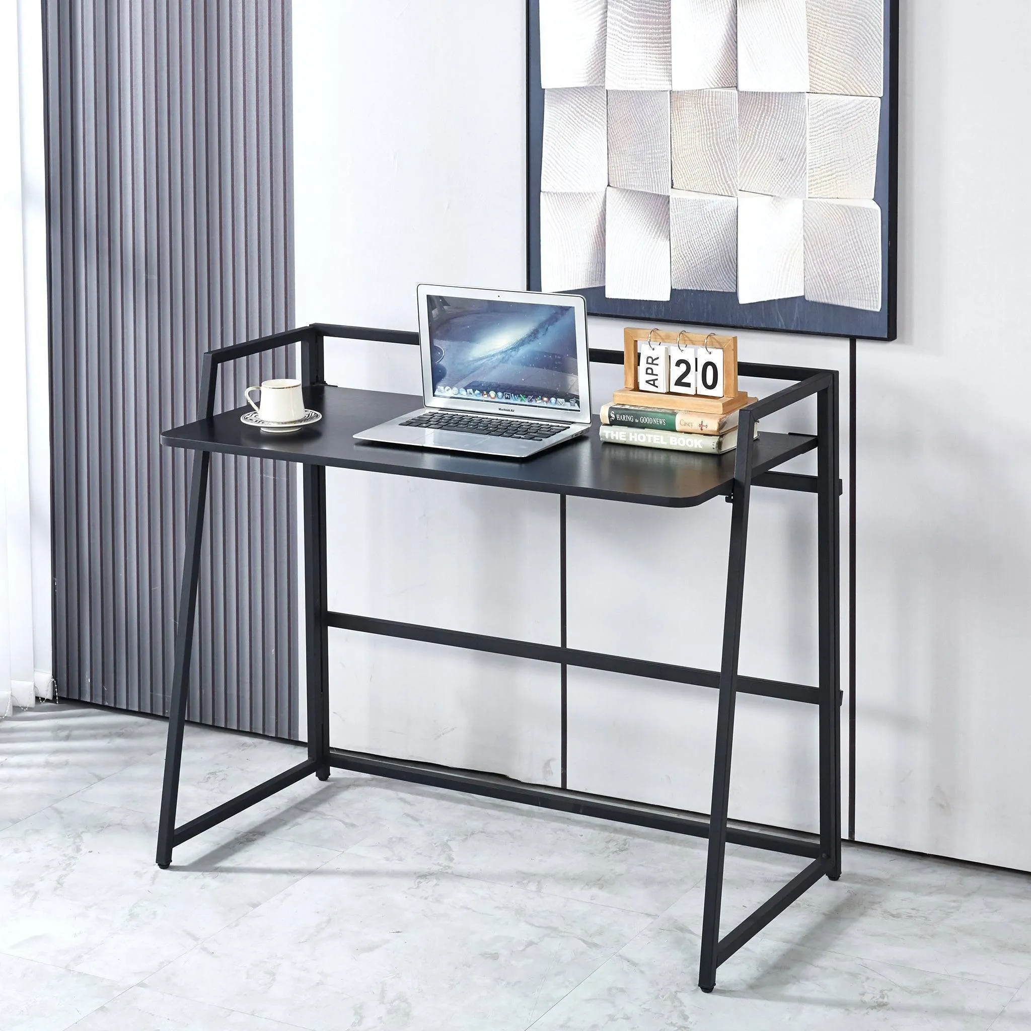 Modern Office Desk with Top Shelfing-SD-S06