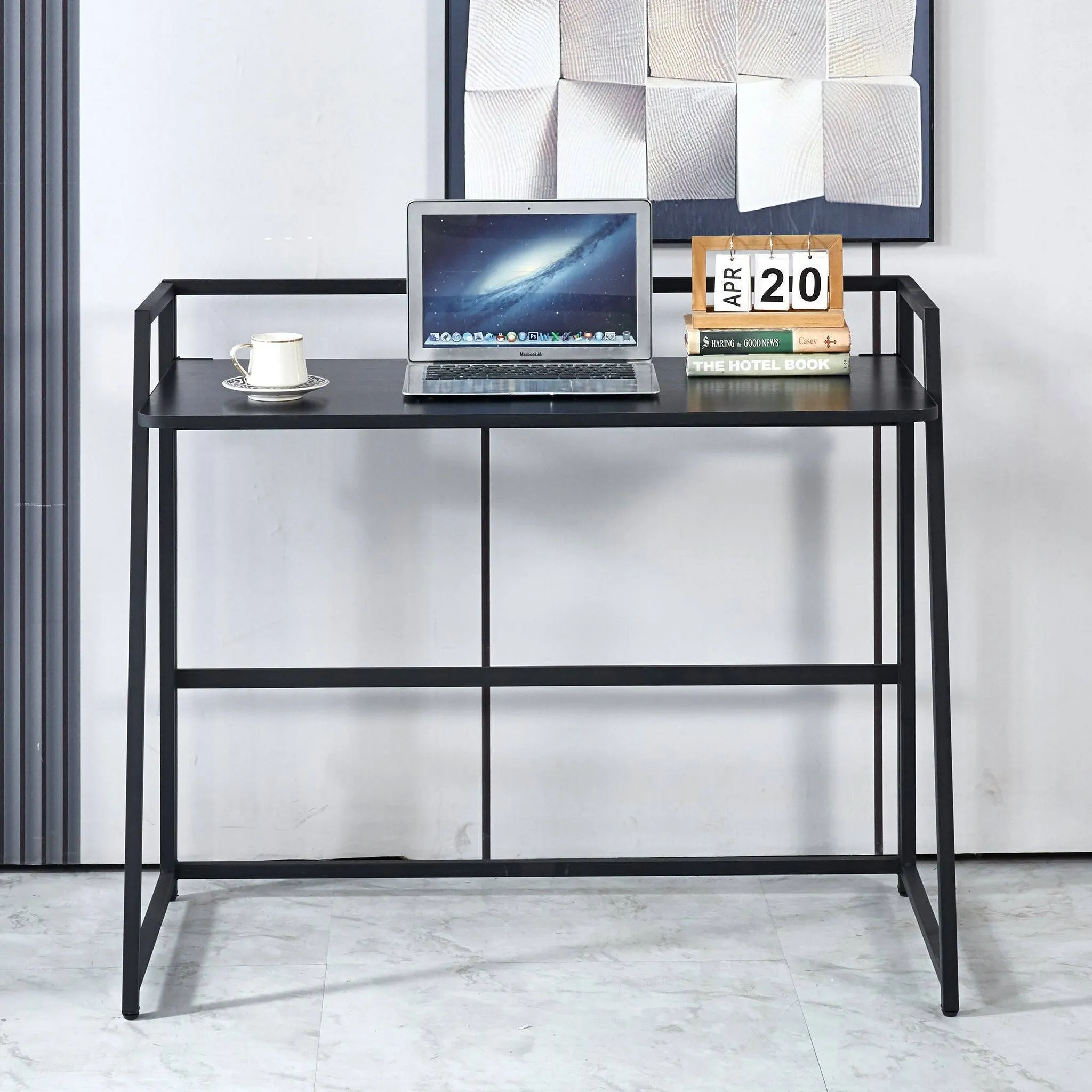Modern Office Desk with Top Shelfing-SD-S06