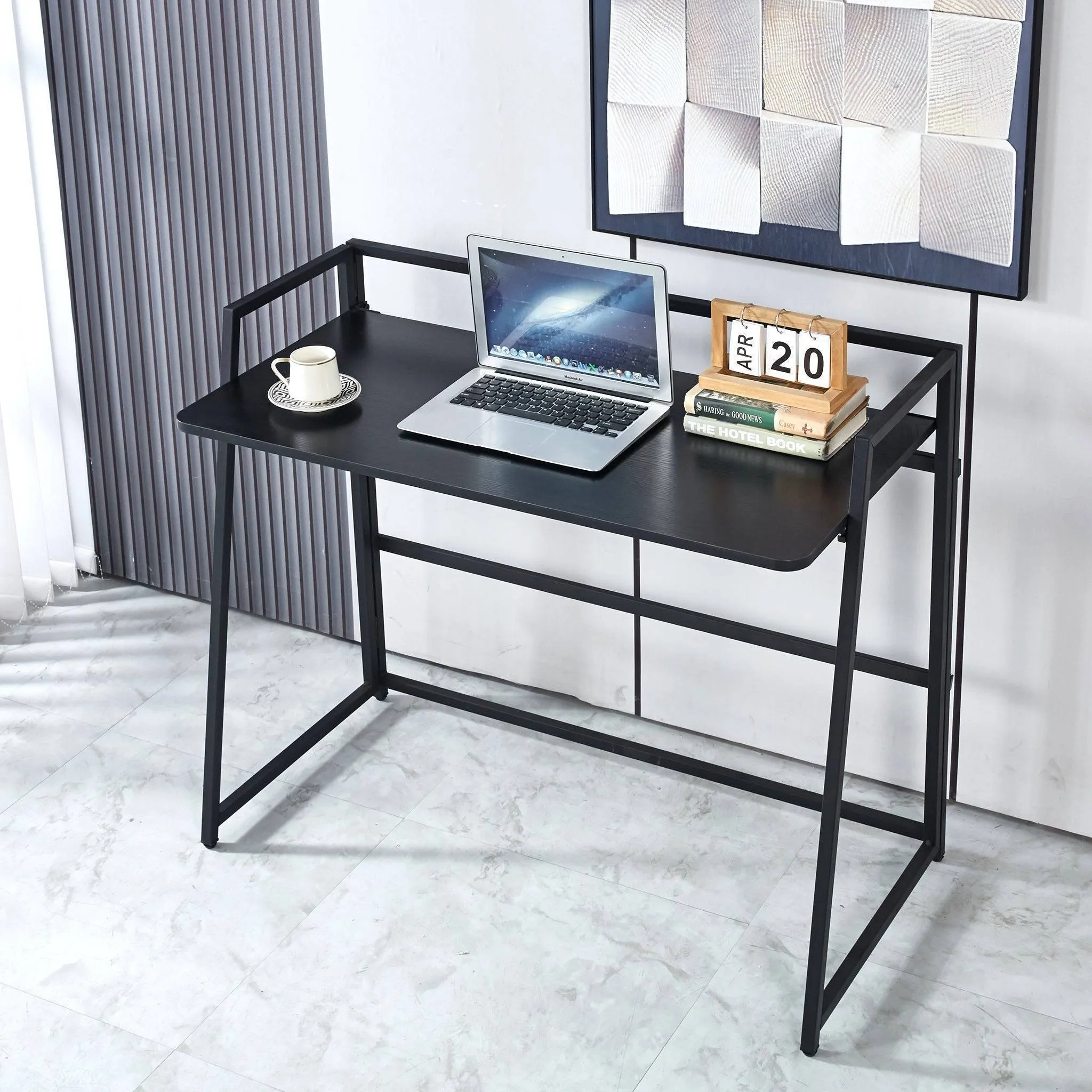 Modern Office Desk with Top Shelfing-SD-S06