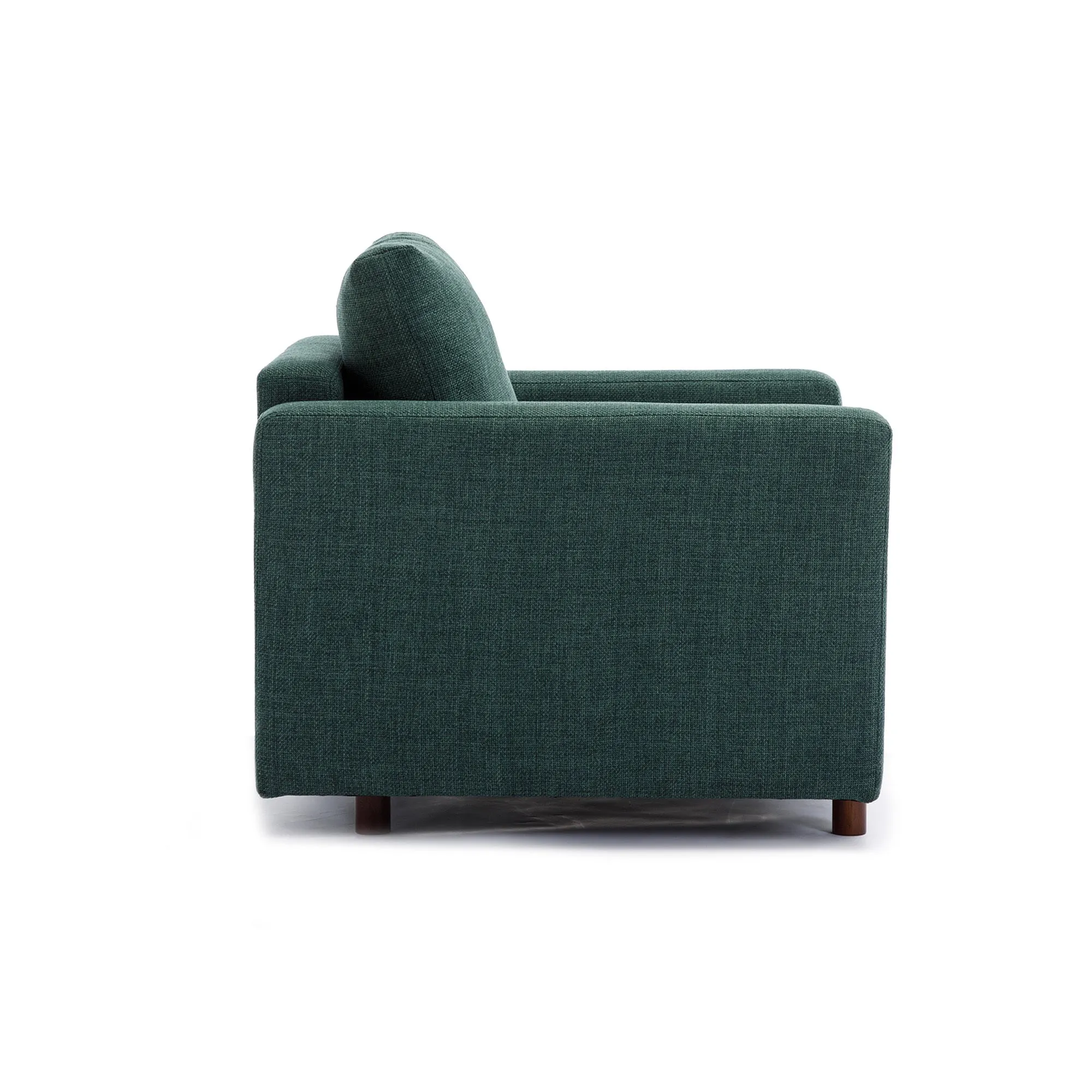 Module Single-Seat Sectional Sofa, Cushion Covers Non-Removable & Non-Washable, Green
