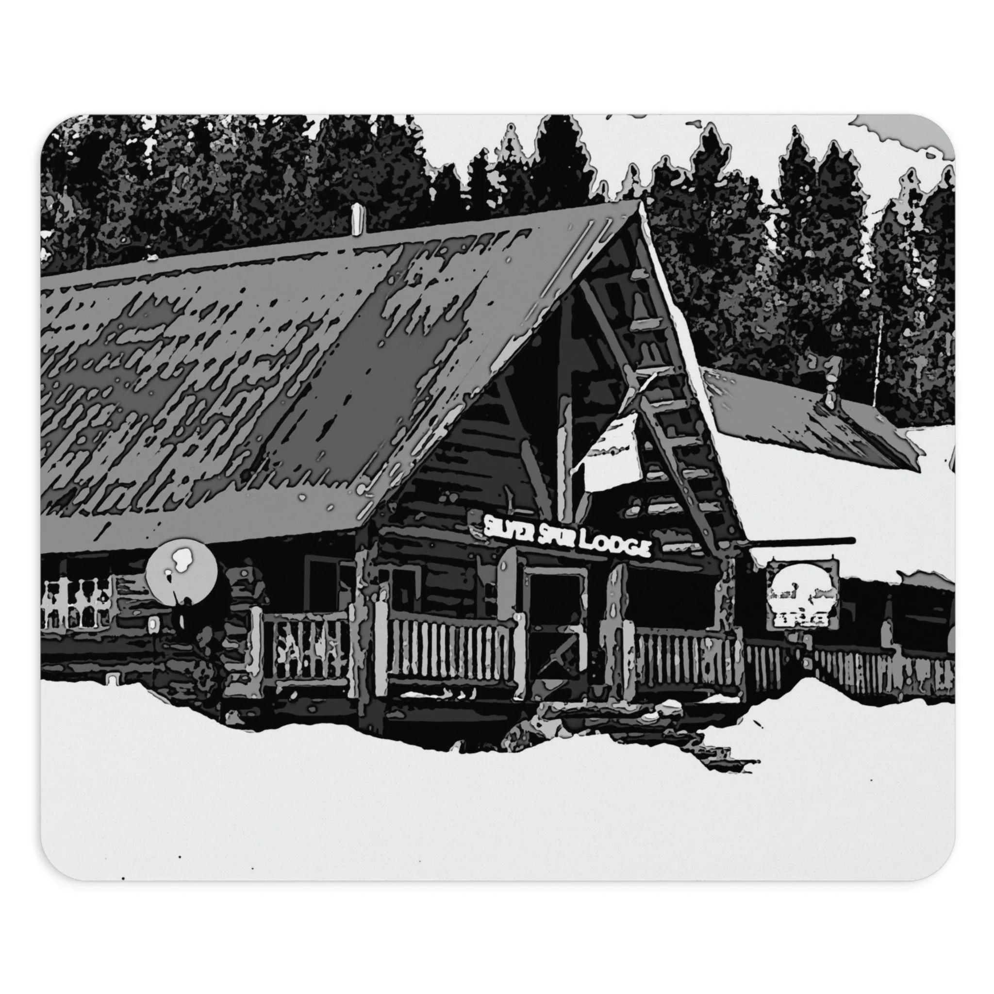 Mouse Pad ... A Beautiful Lodge & Back-Country Outfitter In A Mountain Town ... 'Dixie, Idaho, November 2022' ... Original Works ...