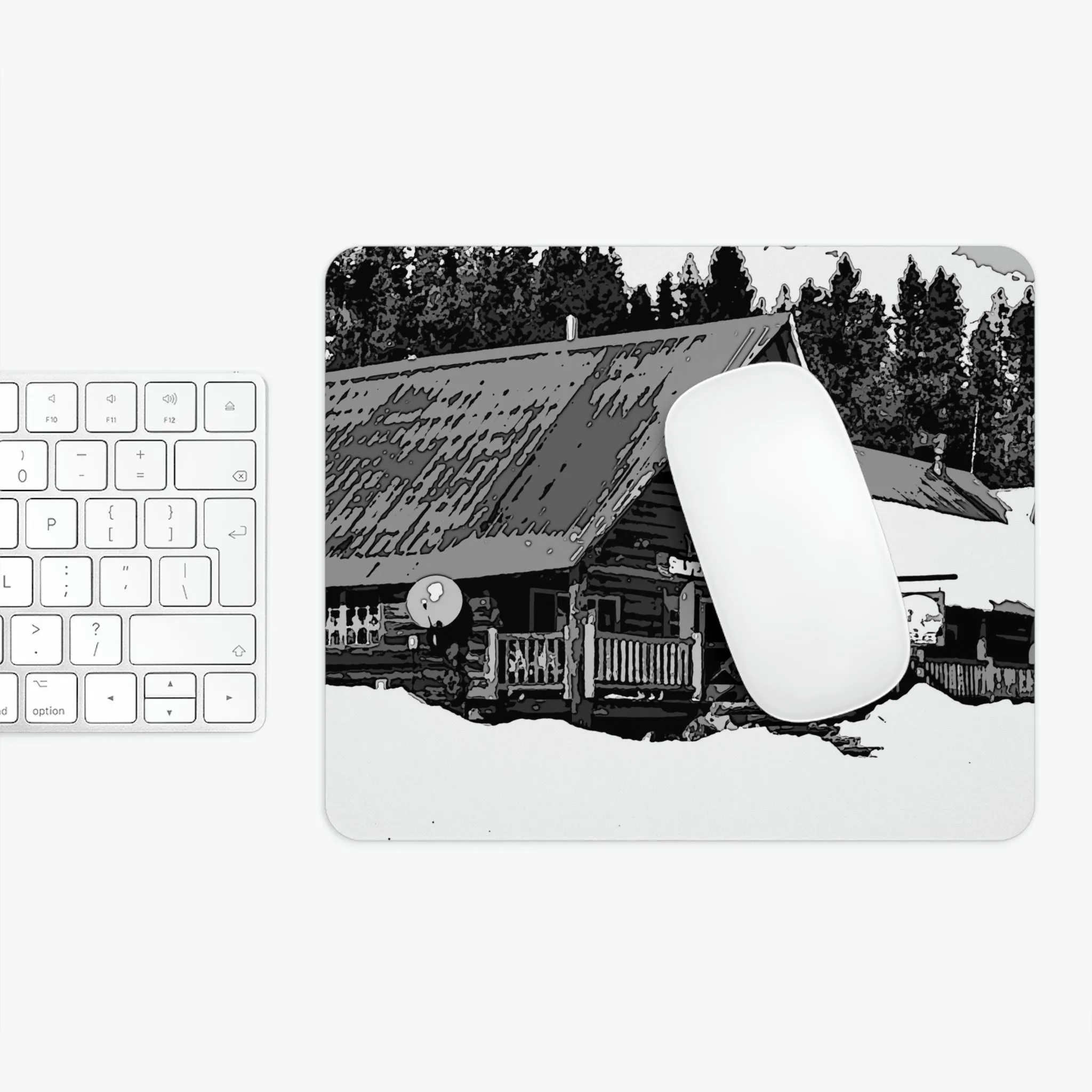 Mouse Pad ... A Beautiful Lodge & Back-Country Outfitter In A Mountain Town ... 'Dixie, Idaho, November 2022' ... Original Works ...
