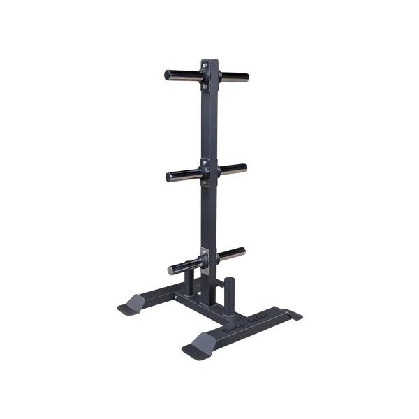 NEW Body Solid Weight Plate Tree Weight Rack for Bumper Plates with Barbell Holders GWT56